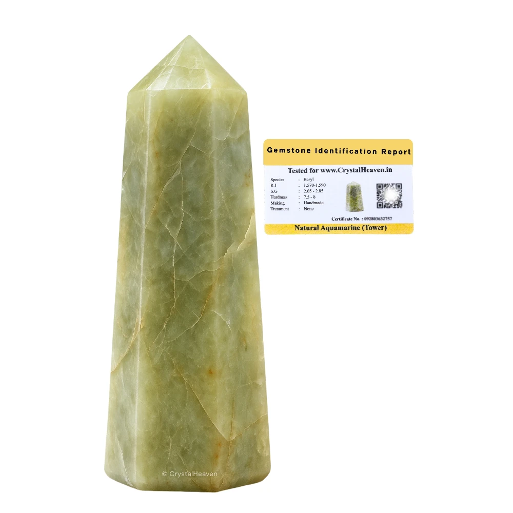 Yellow Aquamarine Tower (2" to 3" inch)
