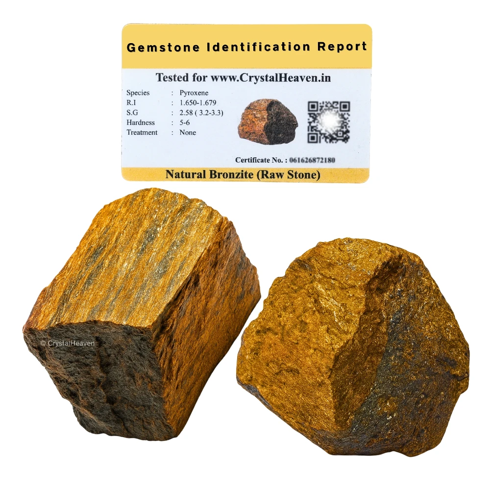 Raw Bronzite Crystals (5 Pieces)