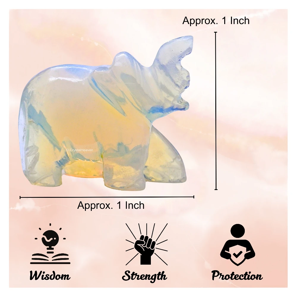 Opalite Crystal Elephant