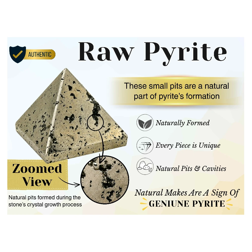 Raw Pyrite Pyramid (2 Inch)