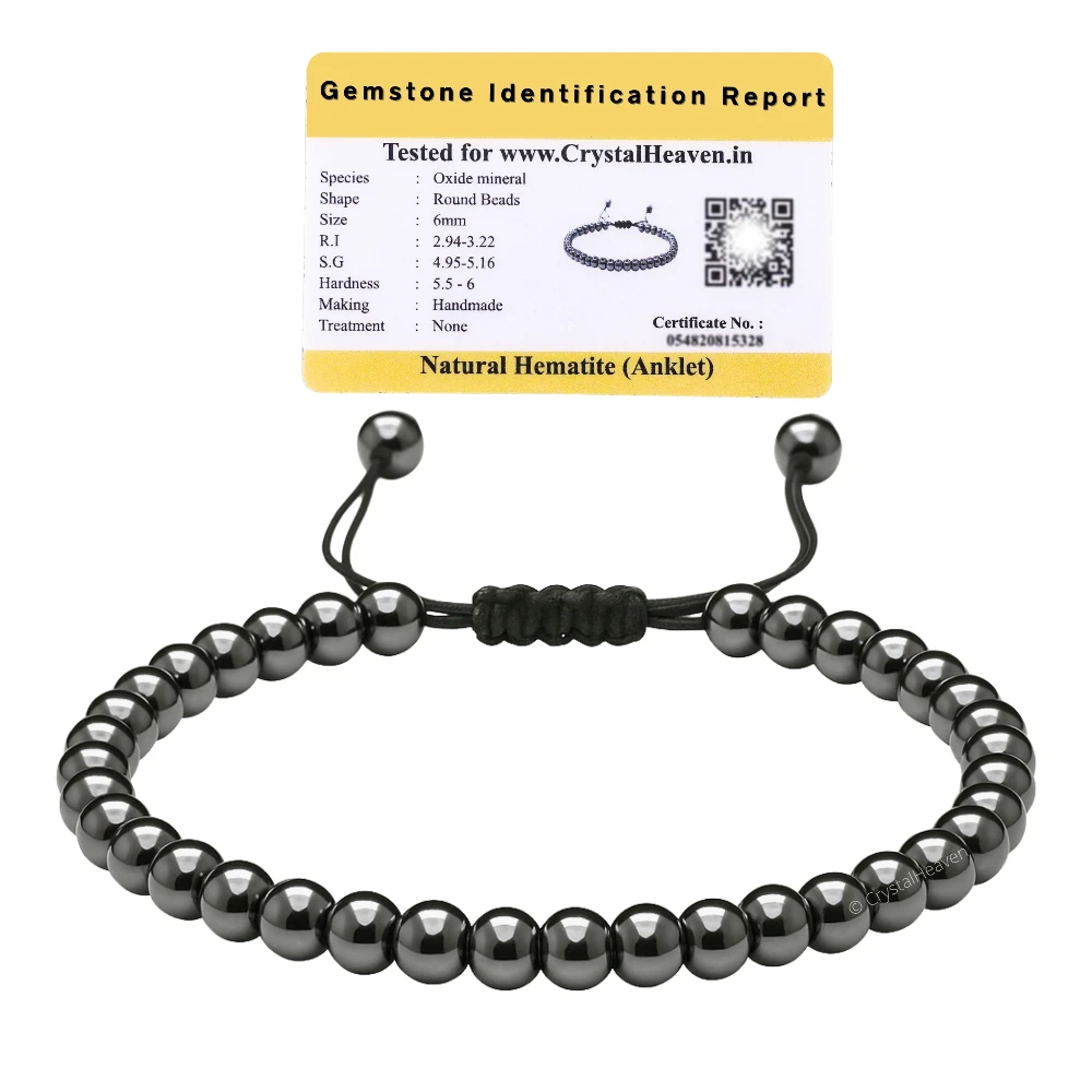 Hematite Anklet (Without Knot)