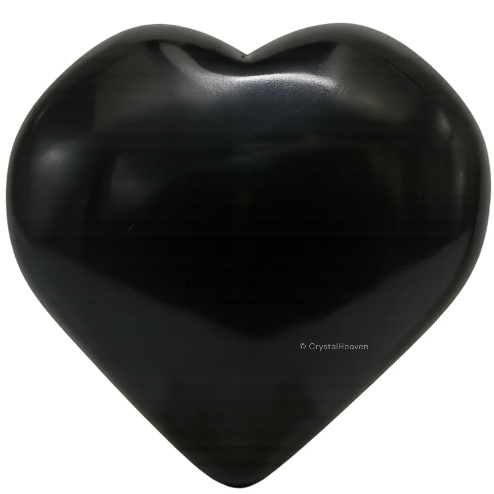 Black Agate Heart