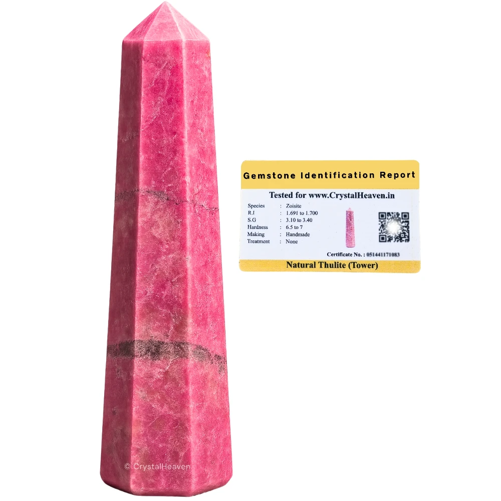 Thulite Crystal Tower (3" to 4" inch)