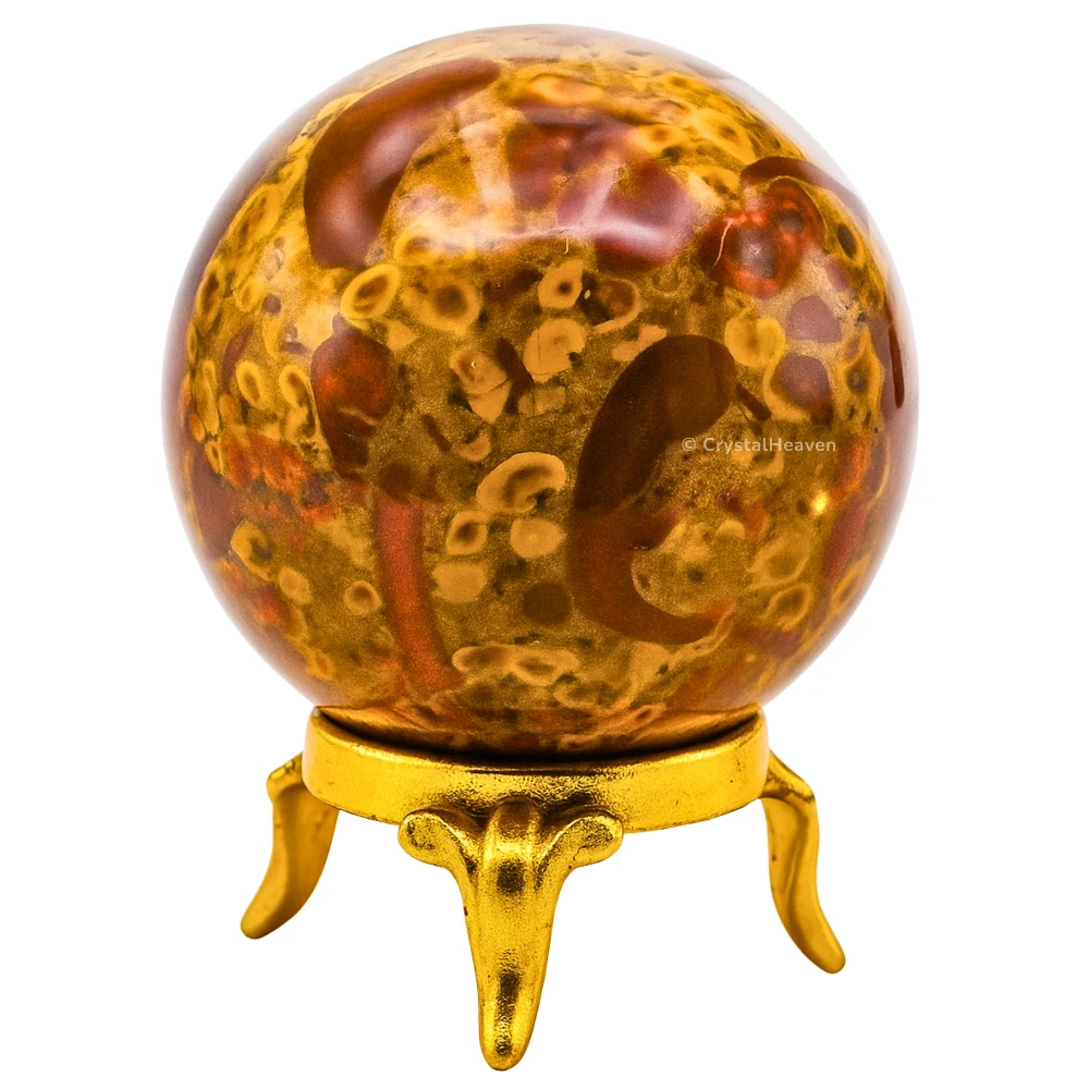 Fruit Jasper Sphere (1.5 Inch)