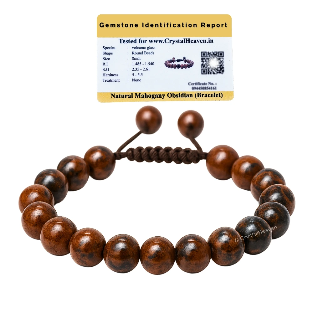 Mahogany Obsidian Bracelet (Adjustable)