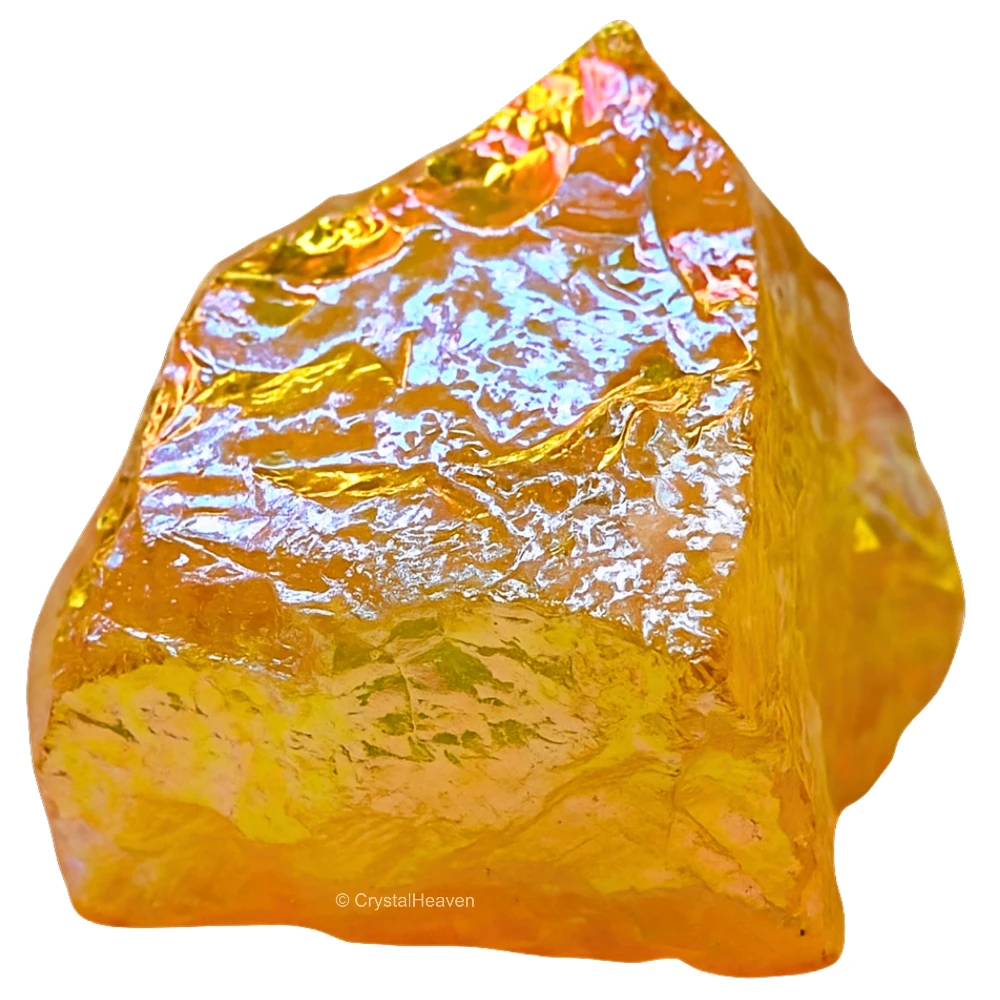 Raw Yellow Aura Quartz Crystals