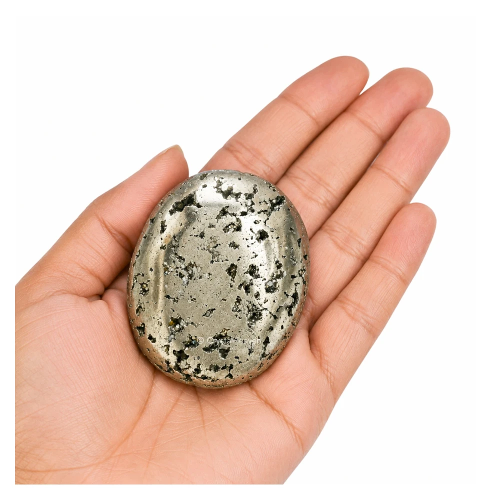 Raw Pyrite Palm Stone