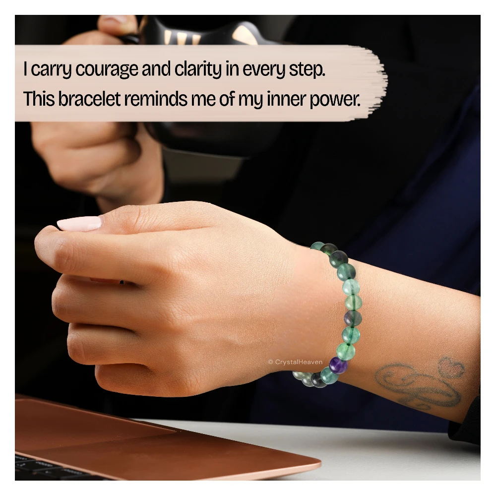 Multi Fluorite Bracelet (Adjustable)