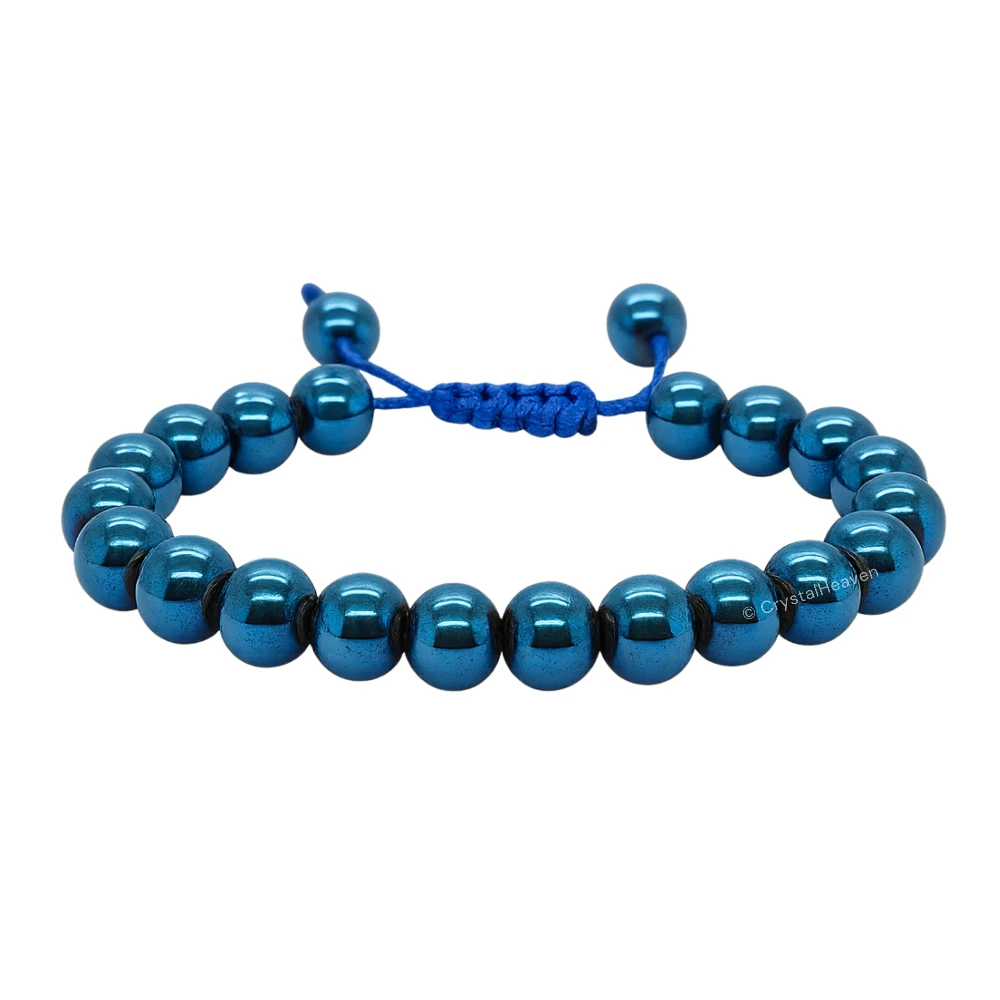 Blue Hematite Bracelet (Adjustable)