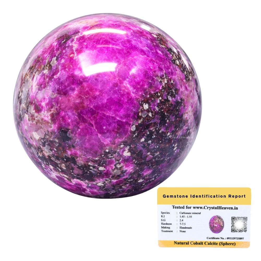 Cobalt Calcite Sphere (1.5 Inch)
