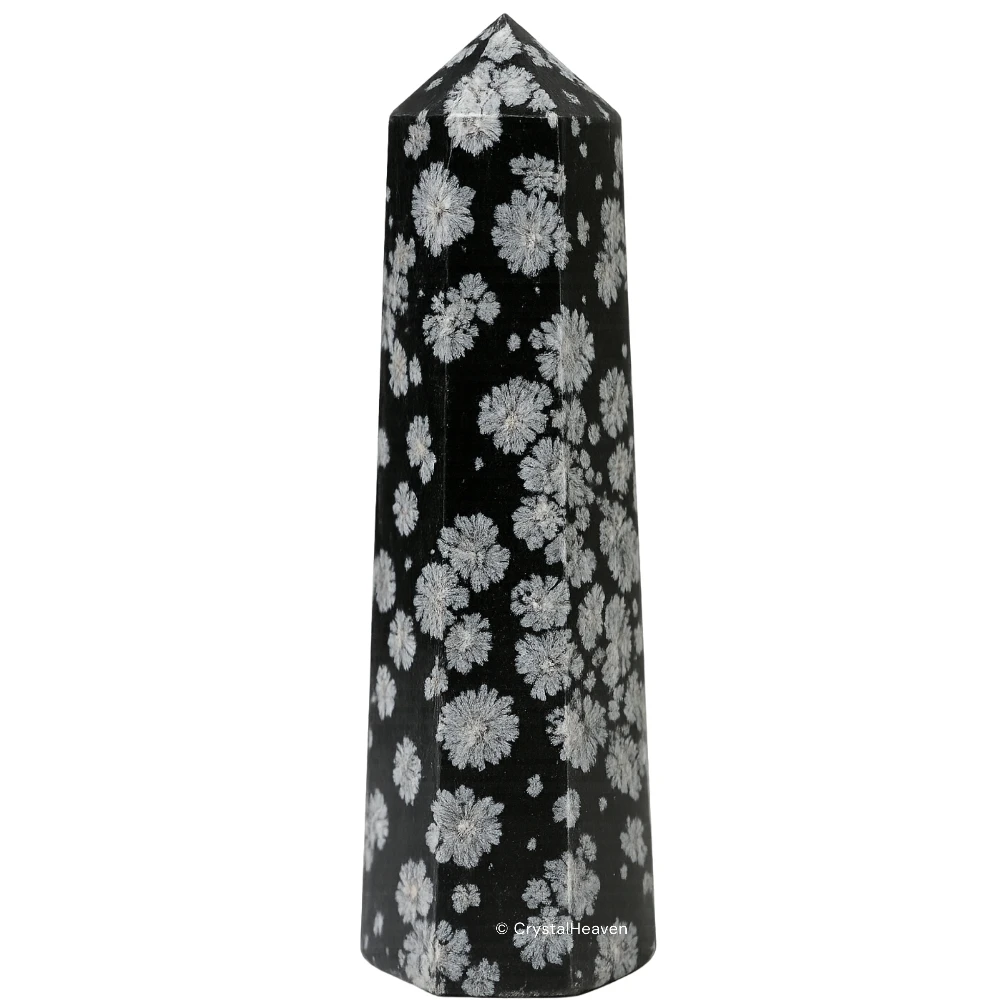 Snowflake Obsidian Crystal Tower (3" to 4" inch)