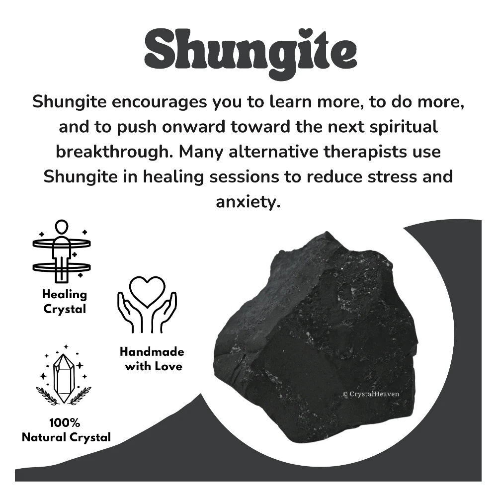 Raw Shungite Crystals (2 Pieces)