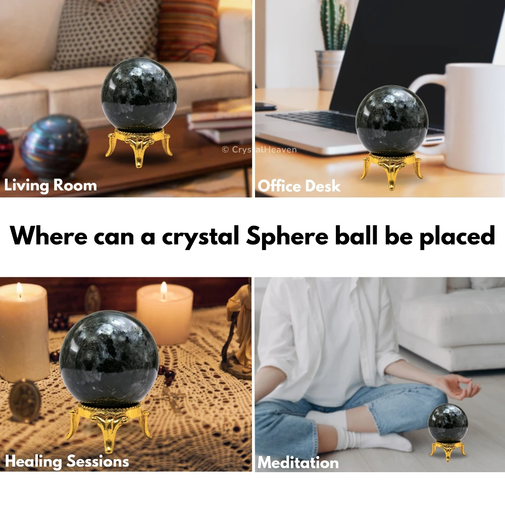 Larvikite Sphere (1.5 Inch)
