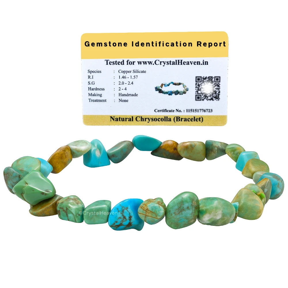 Chrysocolla Tumbled Bracelet (Elastic)