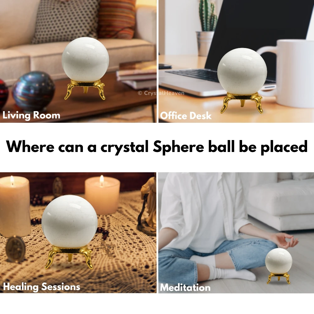 Snow Quartz Sphere (1.5 Inch)