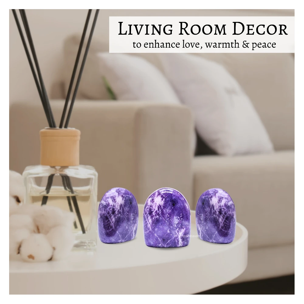 Lepidolite Standing Palm Stone (Large)