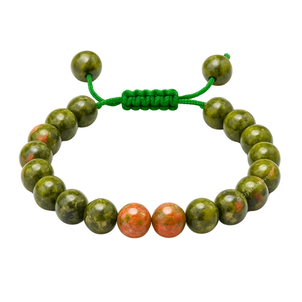 Unakite Bracelet (Adjustable)