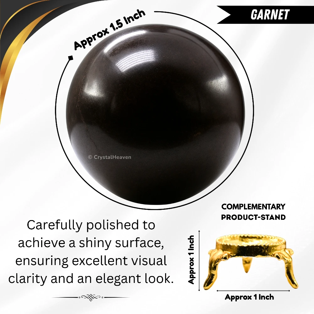Garnet Sphere (1.5 Inch)