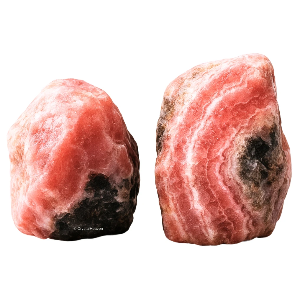 Raw Rhodochrosite Crystals (2 Pieces)