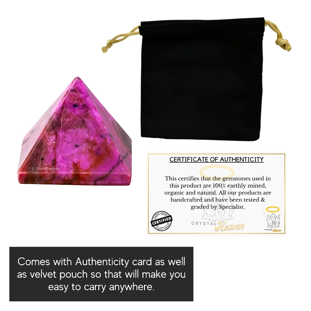 Cobalt Calcite Pyramid (1 Inch)