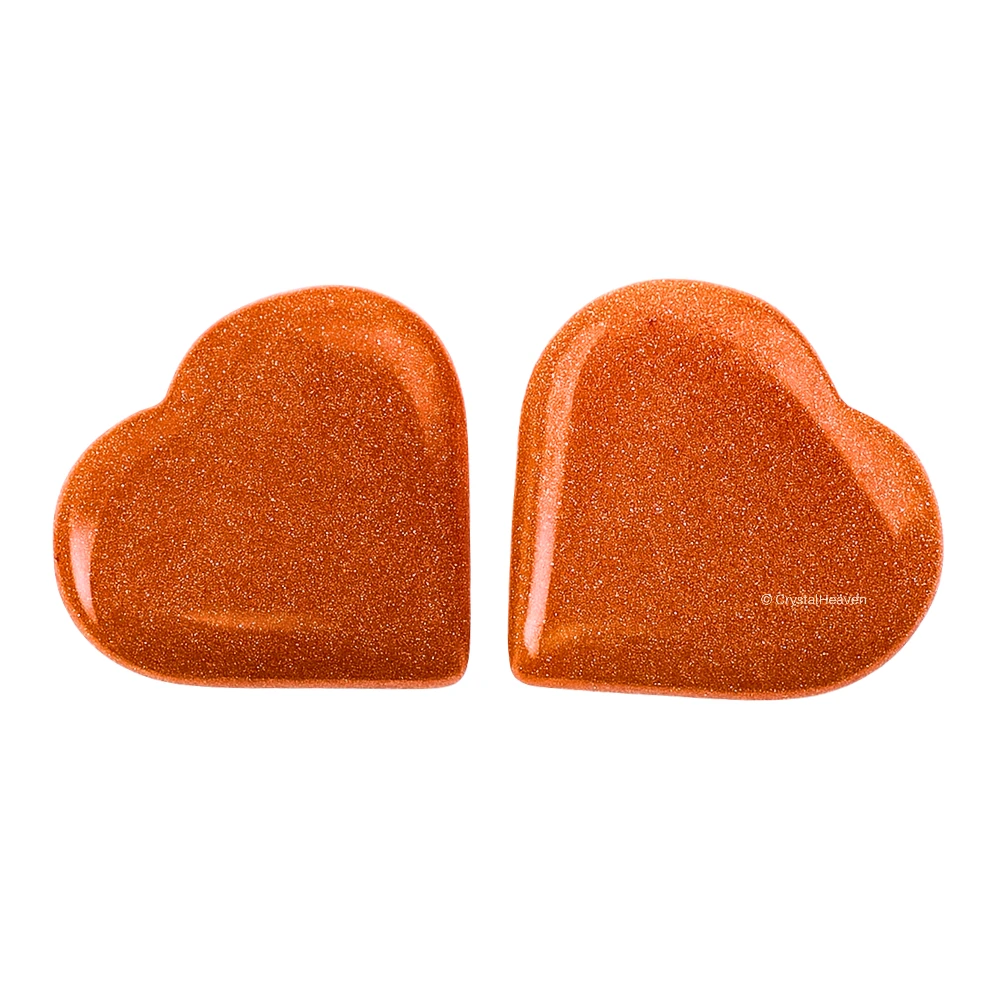 Red Goldstone Mini Heart (Pack of 2)