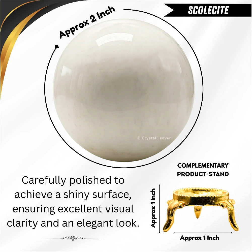 Scolecite Sphere (2 Inch)