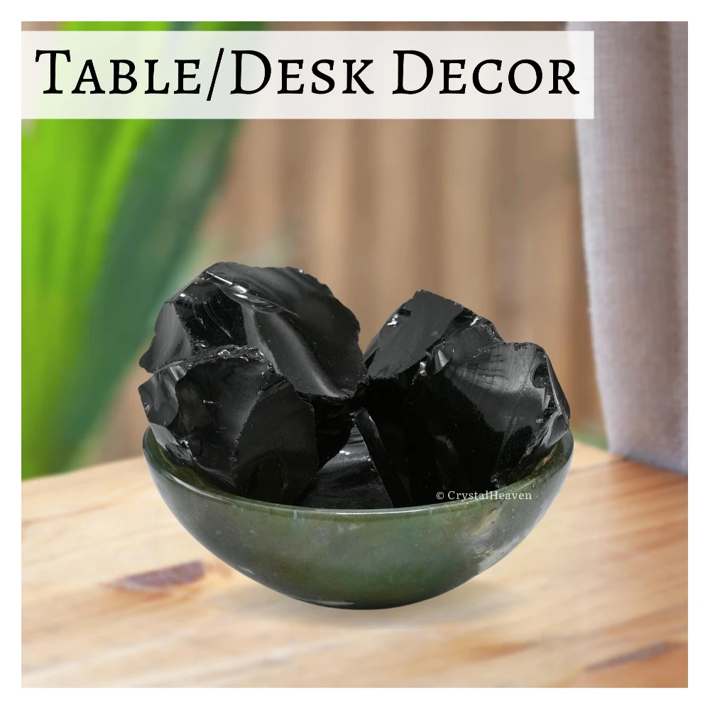 Raw Black Obsidian Crystals (1 Piece)