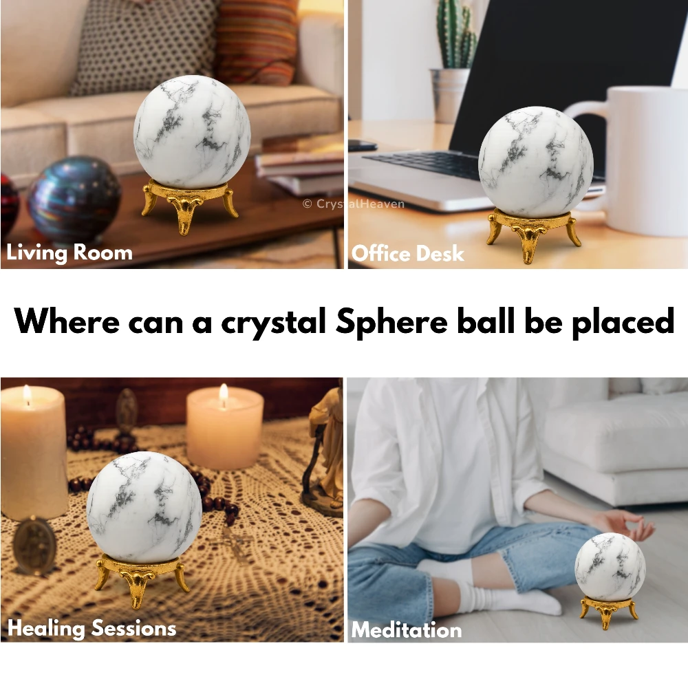 Howlite Sphere (2 Inch)