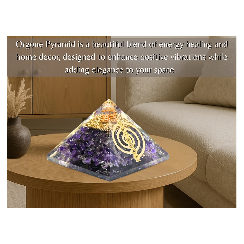 Amethyst Orgone Pyramid (Chakra Reiki)