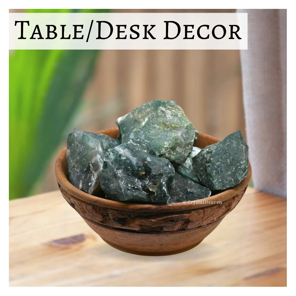 Raw Moss Agate Crystals (1 Piece)