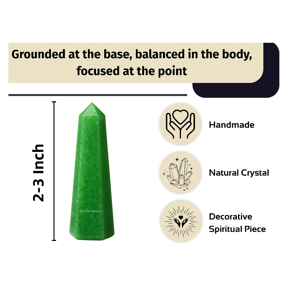Green Strawberry Quartz Crystal Tower (2" to 3" inch)