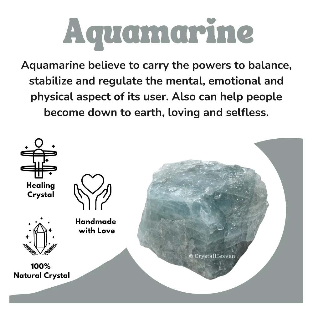 Raw Aquamarine Crystals (1 Piece)