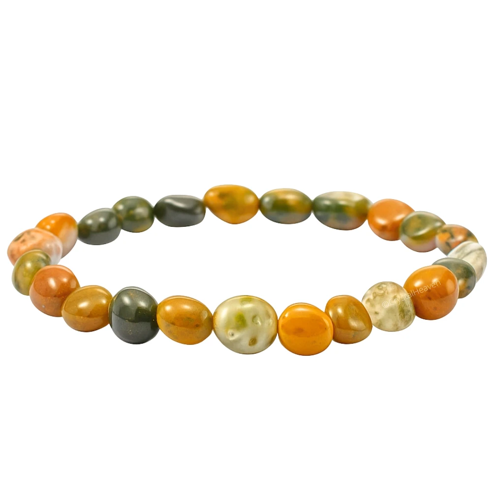 Fancy Jasper Tumbled Bracelet (Elastic)