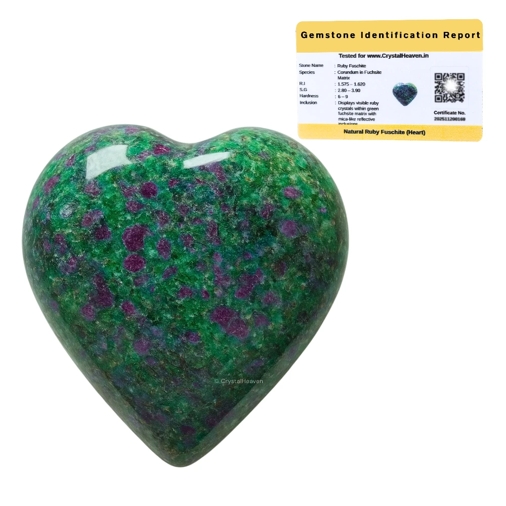 Ruby Fuchsite Heart
