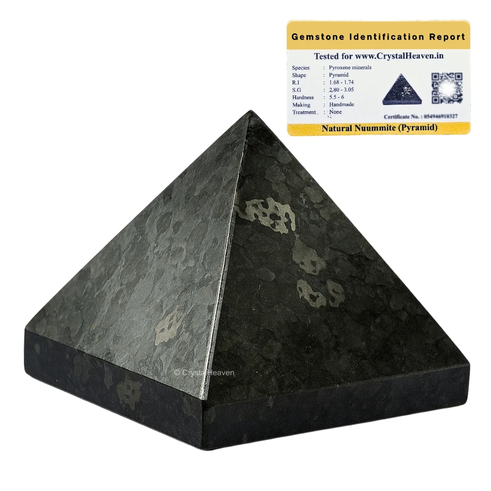 Nuummite Pyramid (1 inch)