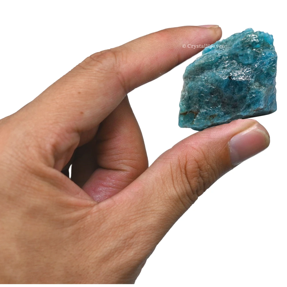 Raw Green Apatite Crystals (2 Pieces)