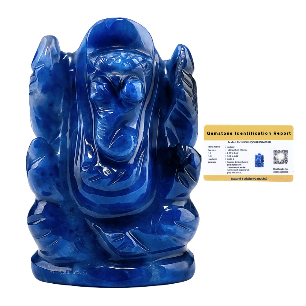 Sodalite Crystal Ganesh Ganpati