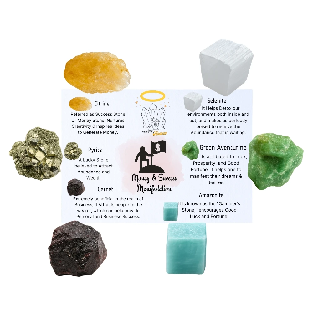 Money & Success Raw Crystals Set
