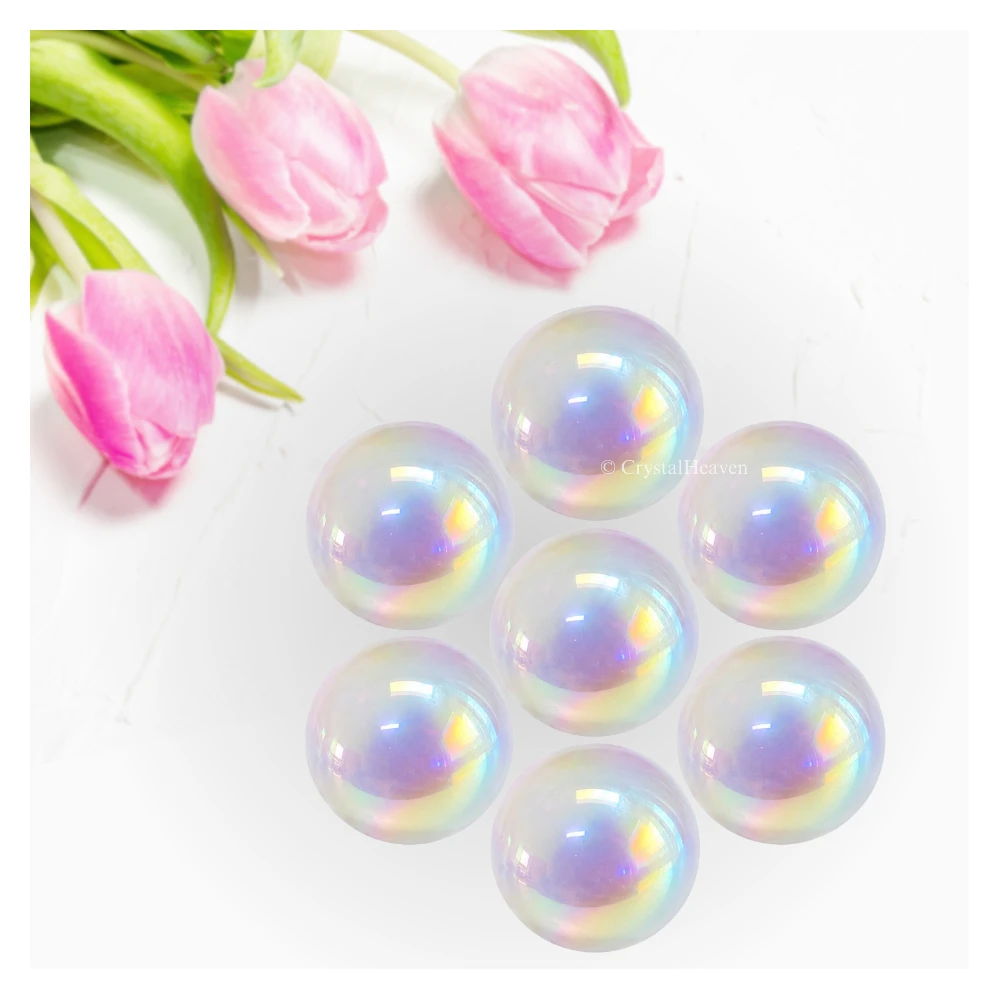 Angel Aura Quartz Sphere (1 Inch)