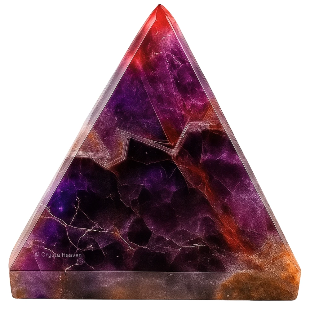 Amethyst Chevron Pyramid