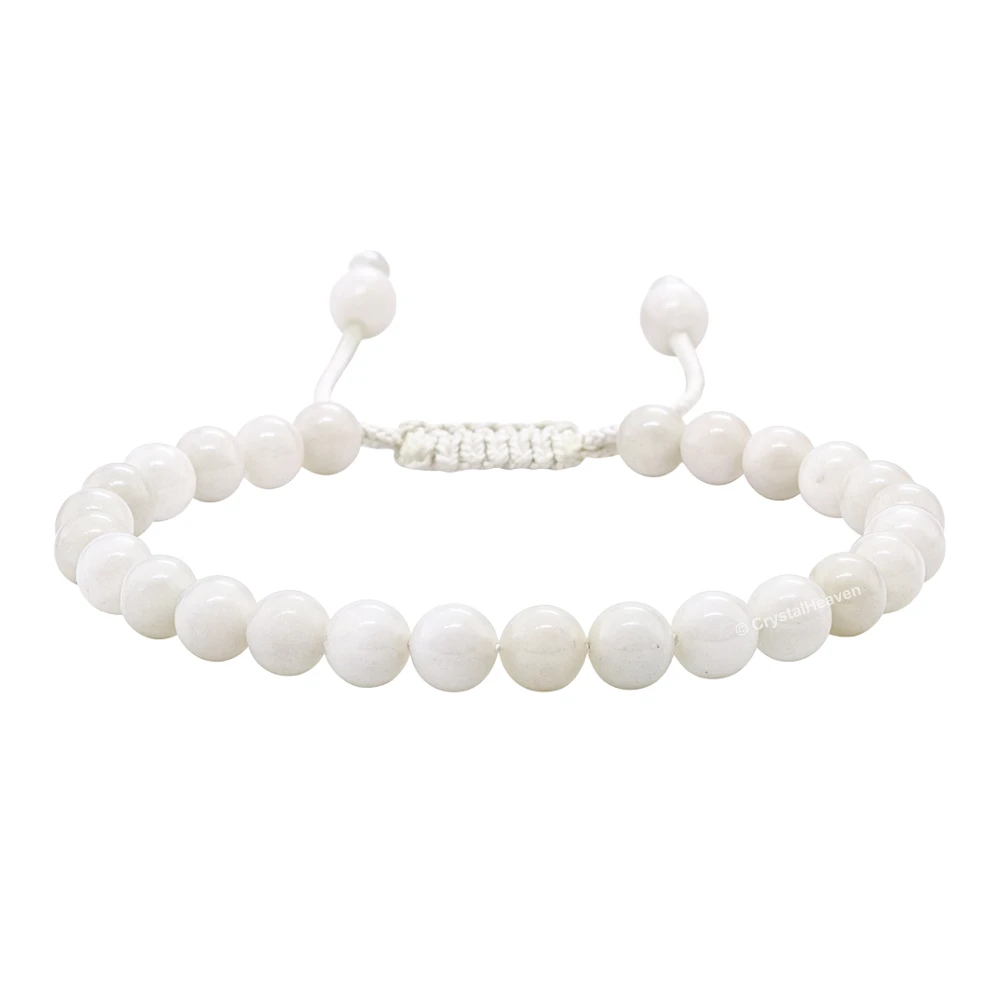 Mother of pearl Healing Crystal Bracelets - 6mm Beads (Adjustable)