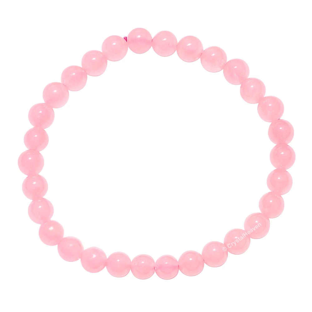 Rose Quartz Healing Crystal Bracelets - 6mm Beads