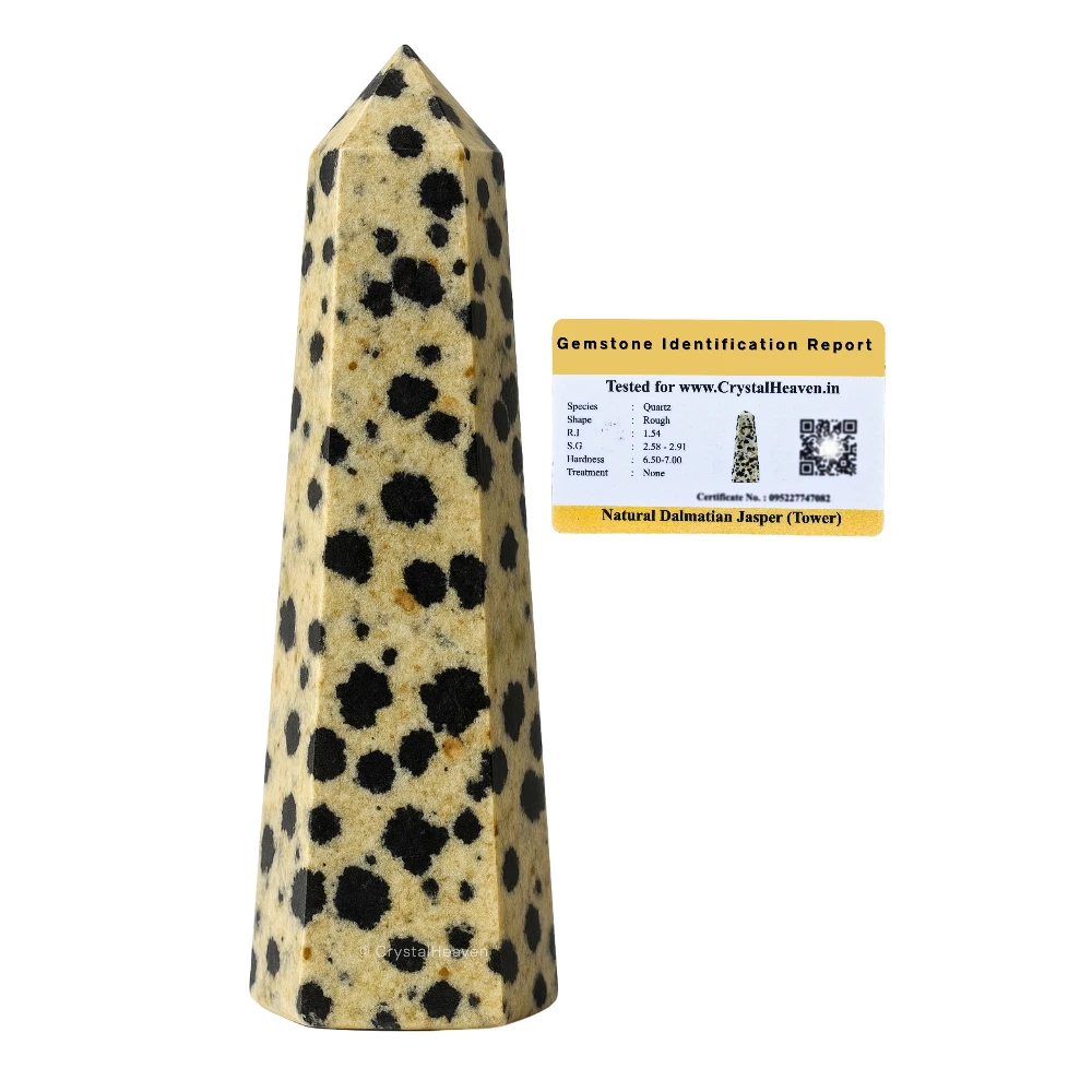 Dalmatian Jasper Tower (3" to 4" inch)