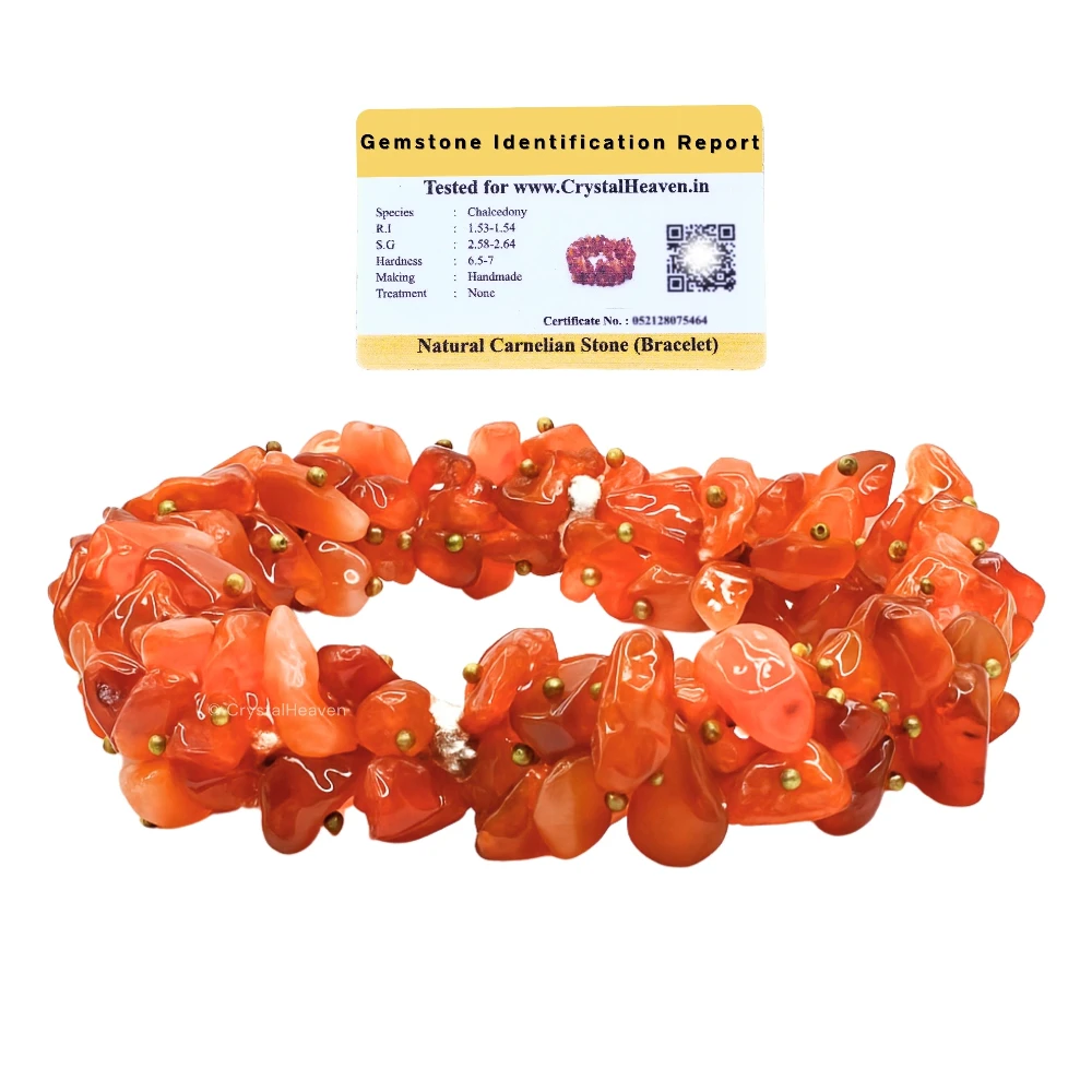 Carnelian Chips Bead Bracelet