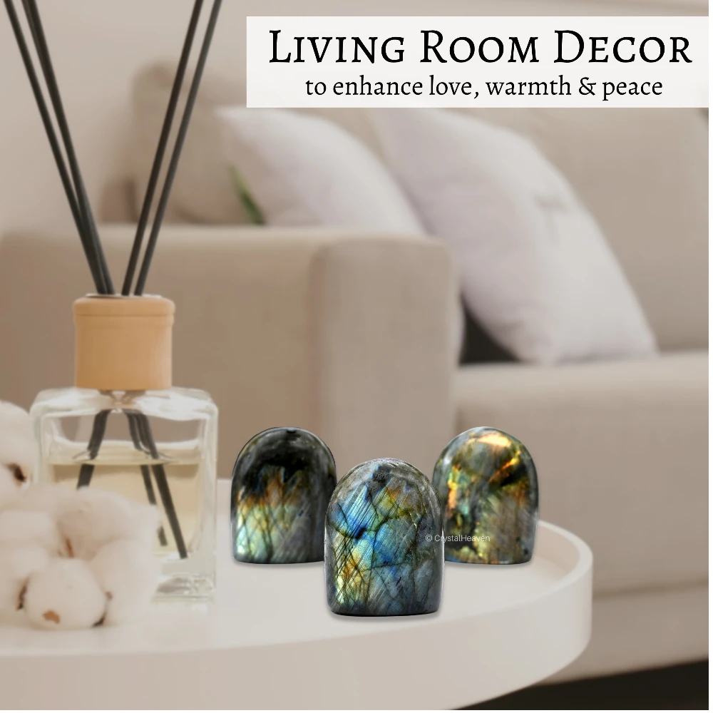 Labradorite Standing Palm Stone (Large)
