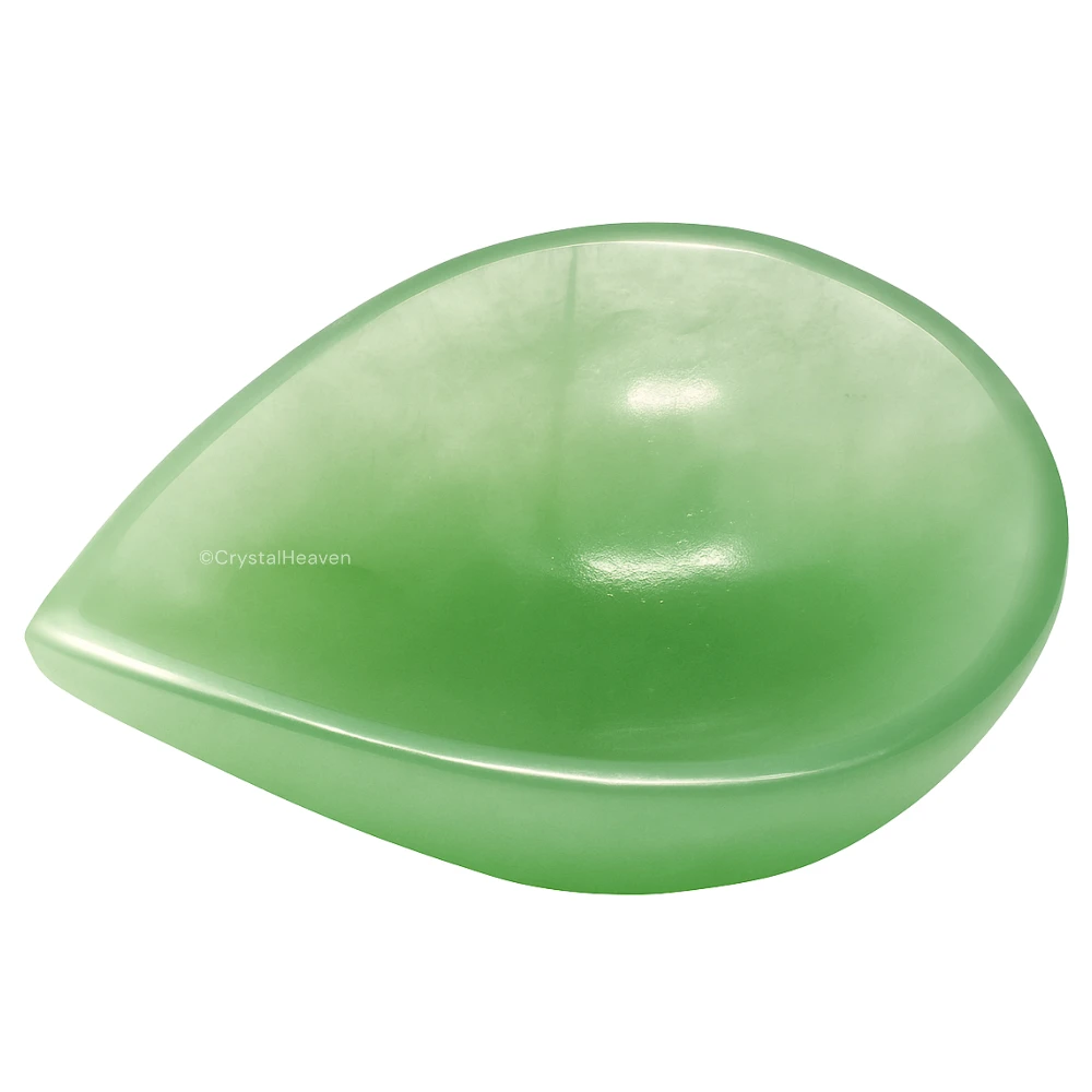 Green Aventurine (Light) Crystal Diya - 1 Batti
