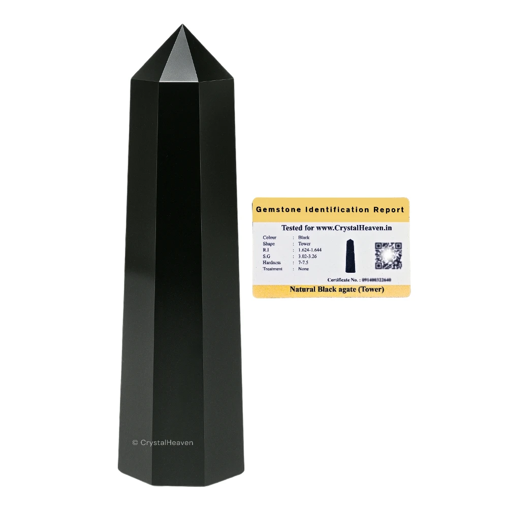 Black Obsidian Tower (3" to 4" inch)