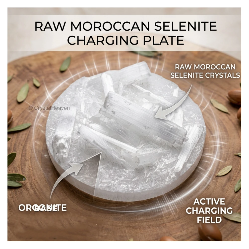 Orgone Selenite Plate