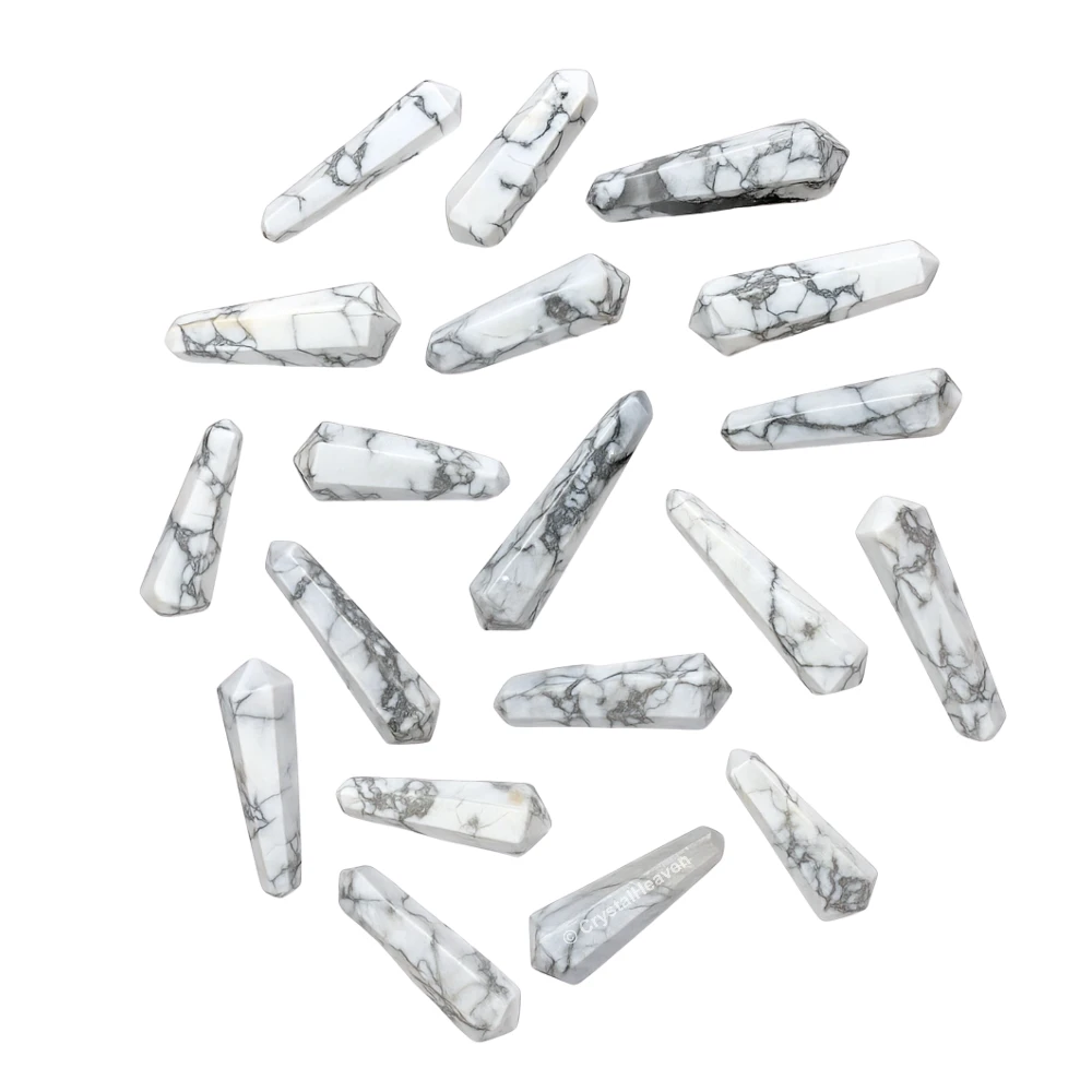 Howlite Pencil Points (Double Terminated) (Set of 3)