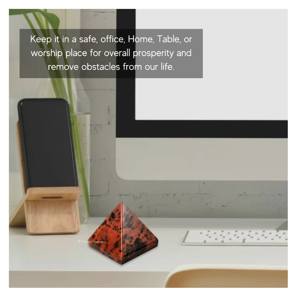 Mahogany Obsidian Pyramid (1.5 Inch)
